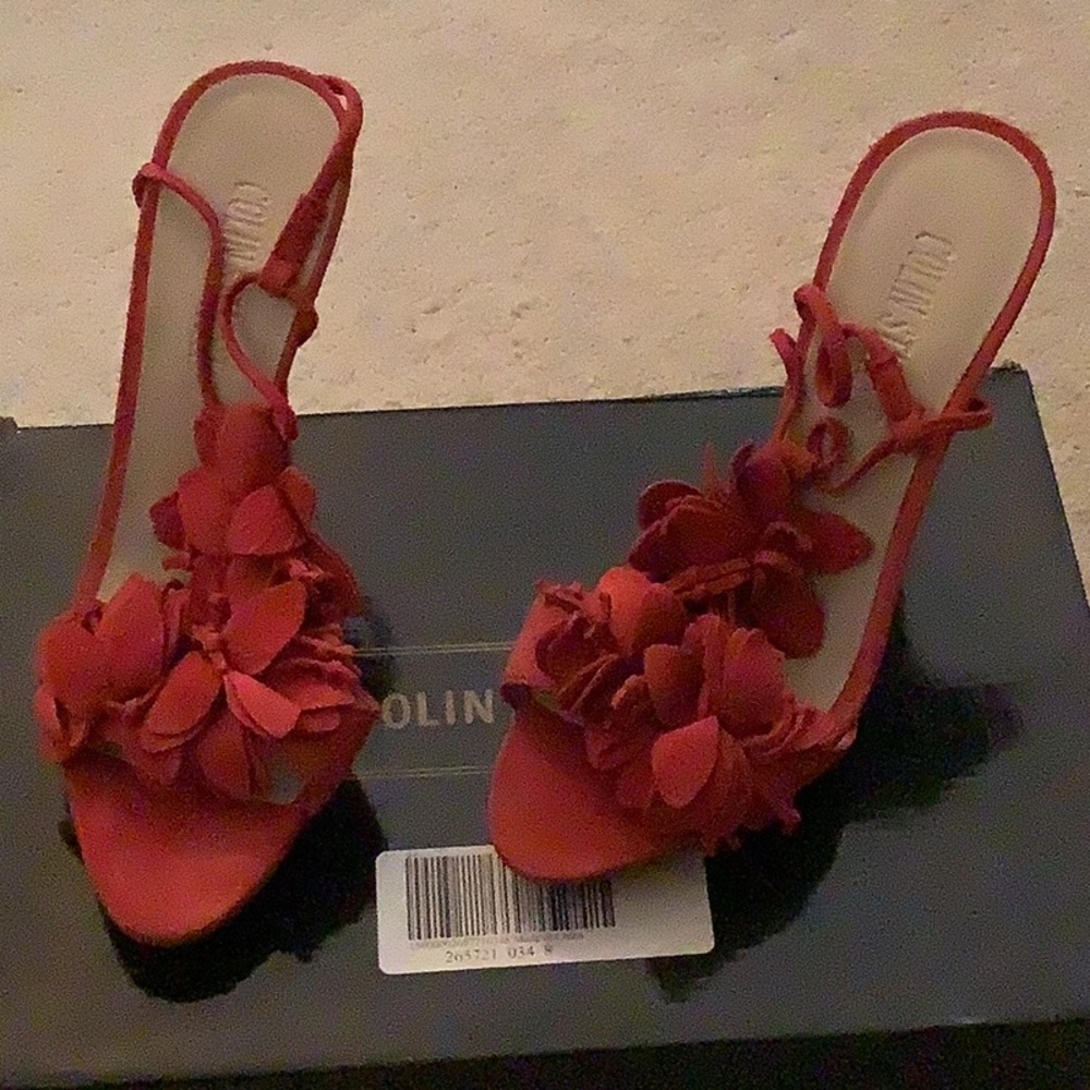 Red decorative heel